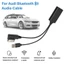 FANIELLAPOWELL AUX Cáp Âm Thanh Dây Nối Dài 2 in1 Đài Phát Thanh Chuyên Nghiệp Thiết Bị Bluetooth Cho Xe Audi Q5 A5 A7 R7 S5 Q7 A6L A8L A4L
