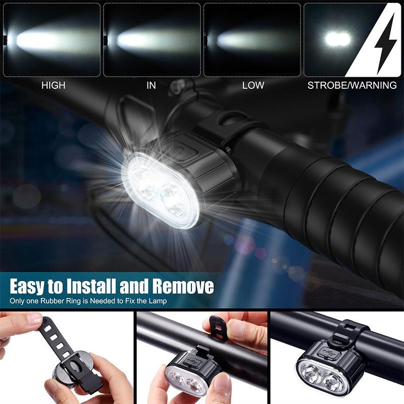 BUCKLOS Đèn LED Xe Đạp Đèn Hậu Chống Nước Đi Đêm Đèn Cảnh Báo MTB Đèn Xe Đạp Đường Bộ USB Di Động Sạc