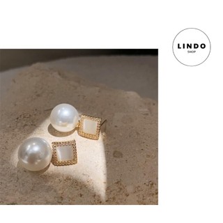 Khuyên tai đính dá dáng dài dự tiệc sang chảnh LINDO