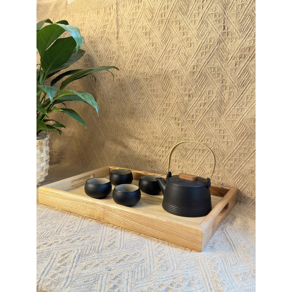 Ảnh Khay gỗ Tần Bì nguyên khối ONGTRE đa năng, cao cấp, nhiều hình dáng 1