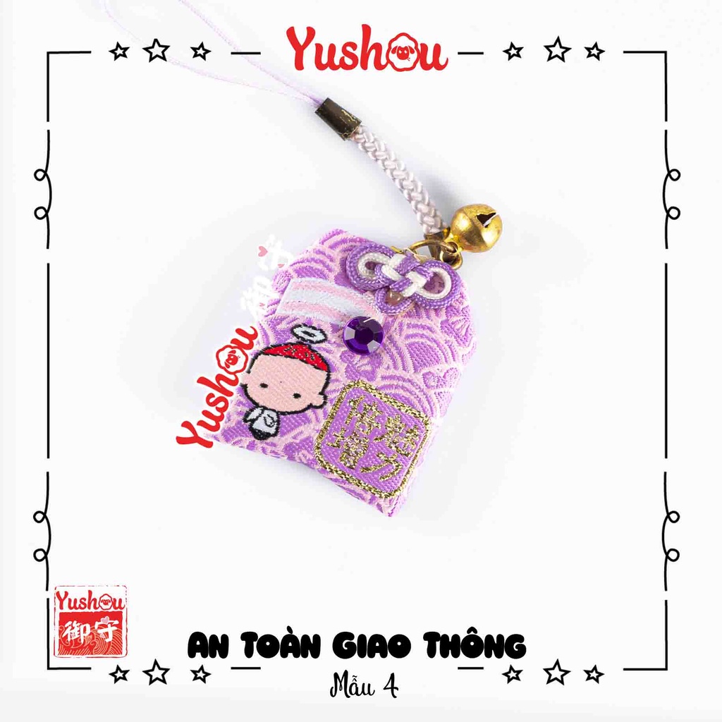 Túi Phước Yushou ATGT Mẫu 4 - Kiểu Omamori Nhật, Có sẵn, Quà tặng ý nghĩa.
