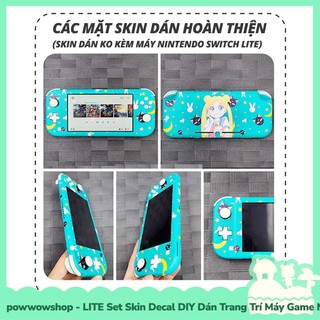 [Sẵn VN - Hỏa Tốc] LITE Set Skin Decal DIY Dán Trang Trí Dành Cho Máy Game Nintendo Switch Lite Game Anime Manga