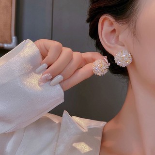 Tổng hợp Bông tai hình hoa đi tiệc ngọc phong cách Hàn Quốc BHBT494