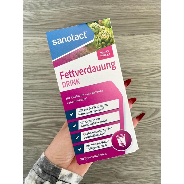 { NỘI ĐỊA ĐỨC 🇩🇪}{MẪU MỚI}VIÊN SỦI THẢI ĐỘC GAN, GIẢM MỠ MÁU SANOTACT- Lọ 20v