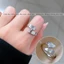 Nhẫn nữ bằng chất liệu titan không gỉ mặt hồ ly thời trang sang trọng quyến rũ mẫu mới nhất 2023