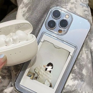 Ốp điện thoại tpu chống sốc có ngăn đựng thẻ tiện lợi cho iPhone 11 12 13 14 15 Pro Max Plus Mini Plus X XR XS Max ct196