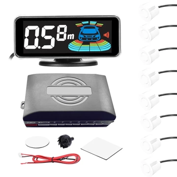 Hệ Thống Cảm Biến Đỗ Xe Hơi Kèm 8 Cảm Biến Hiển Thị Màn Hình LCD