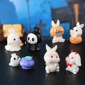 Phong cảnh vi mô Trang trí Halloween cây cảnh trang trí thịt thỏ Halloween phụ kiện nhựa trang trí làm vườn