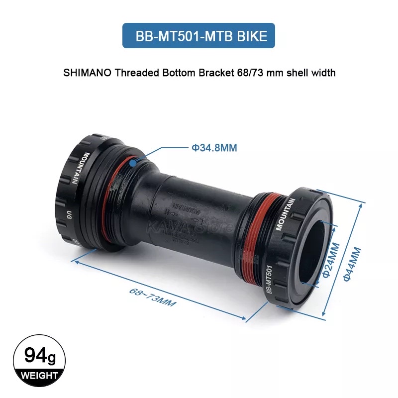 BB501_Trục Giữa Cốt Rỗng SHIMANO BB-MT501 DEORE MTB