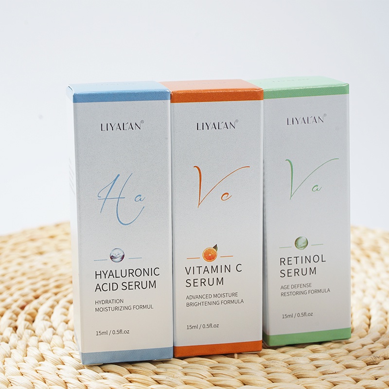 Ảnh Serum LIYALAN axit hyaluronic vitamin C retinol dưỡng ẩm làm trắng chống lão hóa (15mlx3) 2
