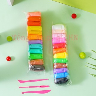 Sỉ: Combo 12/24/36 màu đất sét siêu nhẹ tự khô/An toàn/không dính tay/DIY/Slime/handmade