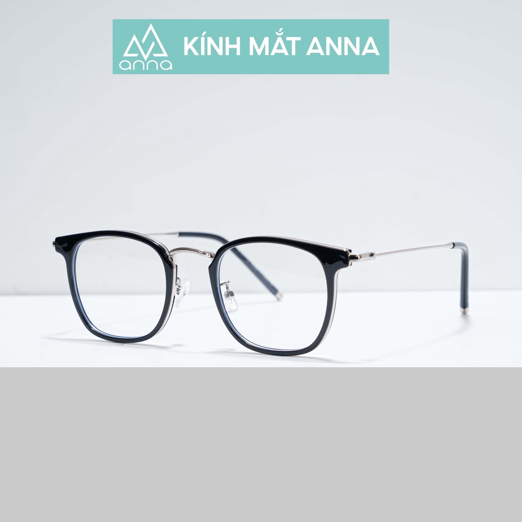 Gọng kính mắt thời trang ANNA nam nữ dáng vuông chất liệu kim loại cao cấp 400CN022