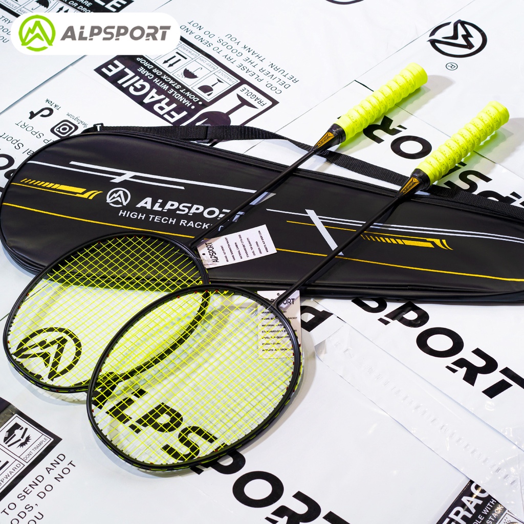 ALP V5 5U 75g PRO MXH ĐệmCông nghệ khung sóng vợt cầu lông tấn công Đỏ ...