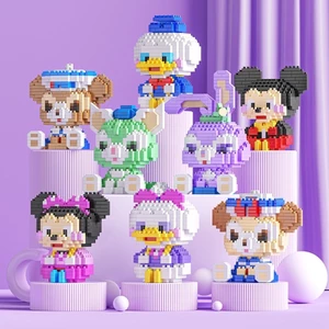 Đồ chơi xếp hình mini 3D size nhỡ 16cm lắp ghép hoạt hình đáng yêu