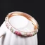 FUJIOU Lắc Tay Vintage Dân Tộc Hoa Filigree Men Thủ Công Cho Nữ Cô Gái Phụ Kiện