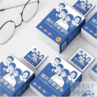 Hộp 100 Miếng Khăn Giấy Lau Kính Nano Dùng 1 Lần, Giúp Lau Sạch Bụi, Bám Bẩn, Chống Nhờn Trên Bề Mặt Kính GD668-LauNano