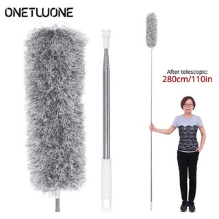 Chổi quét trần nhà đầu uốn cong - cán kéo dài 2.8m, lau bụi trần tiện lợi sạch sâu