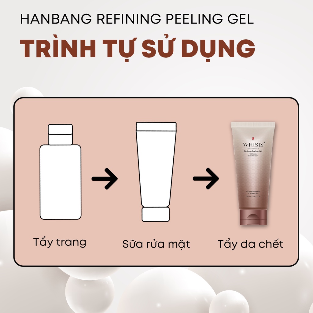 Ảnh Combo 2 Gel Tẩy Da Chết Nguyên Liệu Đông Y WHISIS Giảm Nám Và Sạm Da Cho Da Xỉn Màu, Thâm Sạm 120ml 3