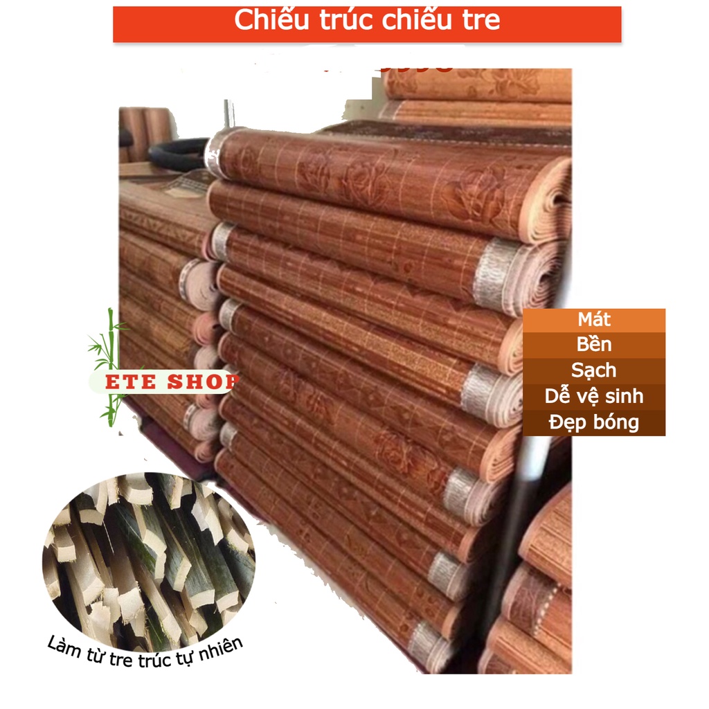 [Giao Hỏa Tốc] Chiếu trúc chiếu tre tây bắc, chiếu trúc thanh tre nhiên, Bền sạch nằm mát, sạch