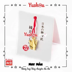 Dây Chuyền Vòng Tay Chỉ Đỏ May Mắn - Kiểu Omamori Nhật, Quà tặng ý nghĩa