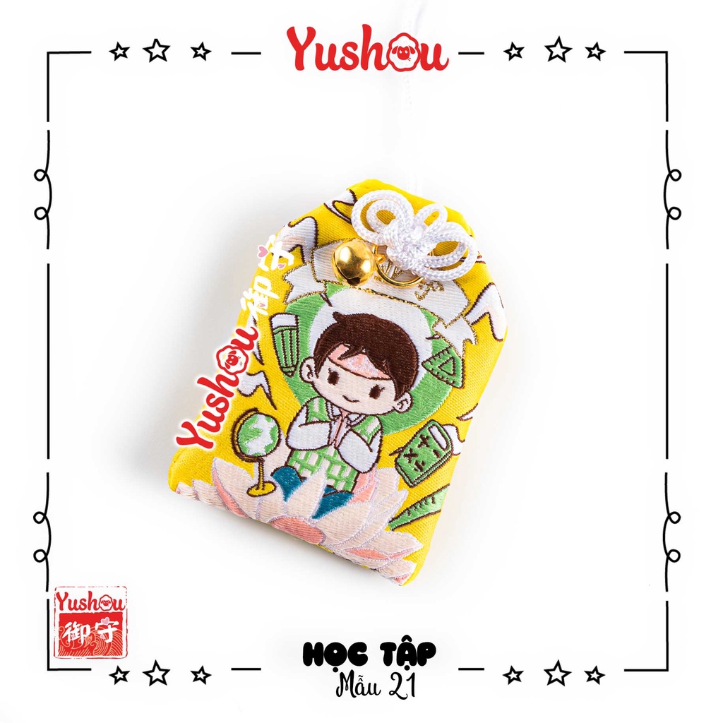 Túi Phước Yushou Học Tập Mẫu 21 - Kiểu Omamori Nhật, Có sẵn, Quà tặng ý nghĩa.