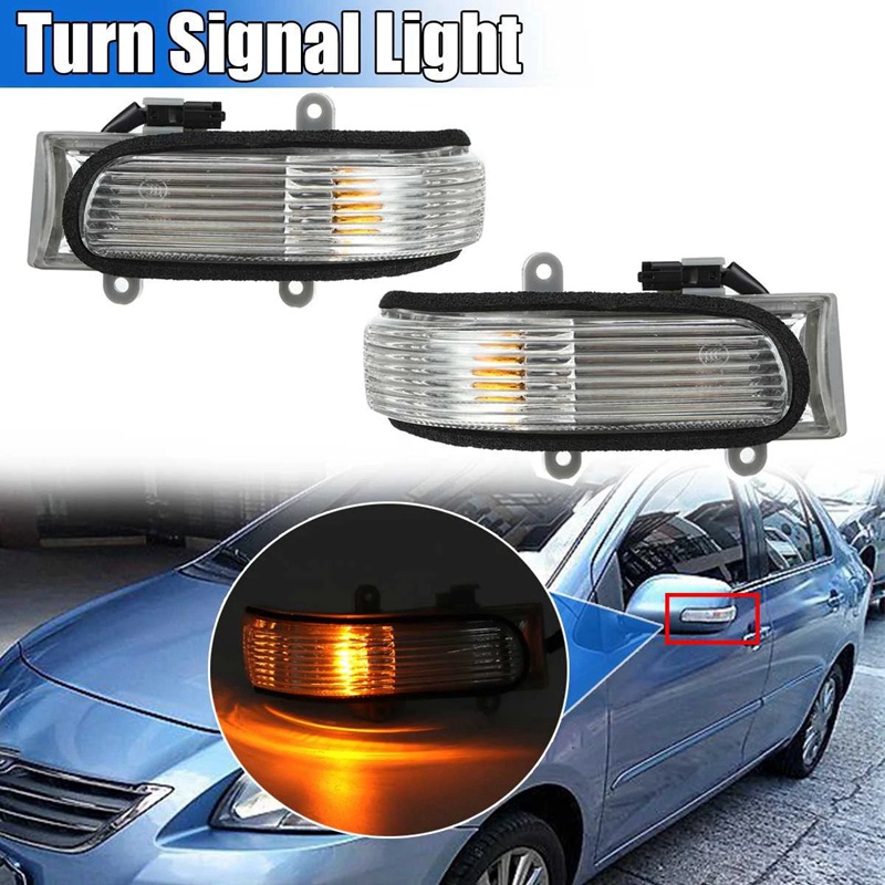 2 Chiếc Gương Chiếu Hậu Biến Tín Hiệu Đèn Cho Xe Toyota Camry 2006-2011 Vios 2008-2012 Tràng Hoa 2008 2009 81730-06060