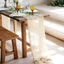 YUJINI Table Runner Trang trí nội thất Tiệc cưới Tiệc sinh nhật Bán lớp gạc Bàn vải