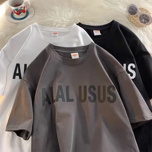 Áo thun cotton tay lỡ dáng rộng unisex - ALAL USUS