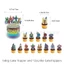 ST2 Bảng Chữ Cái Lore Chủ Đề Trẻ Em Sinh Nhật Trang Trí Biểu Ngữ Bánh topper Bóng Bộ Cung Cấp TS2