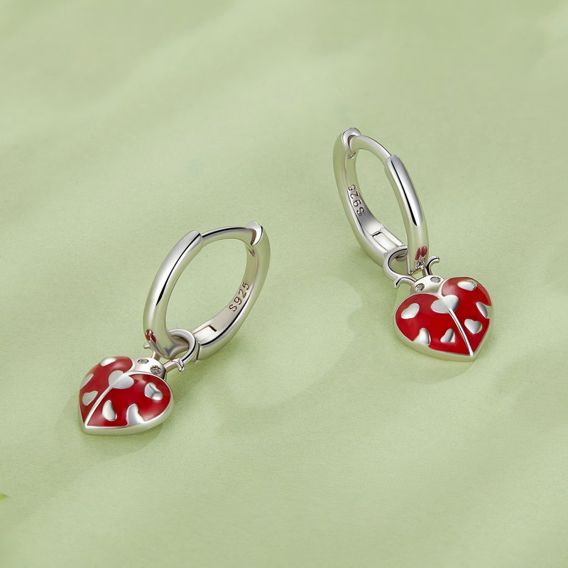 Set trang sức BAMOER Bạc 925 hình bướm và hoa cúc độc đáo
