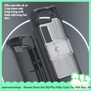 [Sẵn VN - Hỏa Tốc] Steam Deck Set Bộ Phụ Kiện Case Ốp TPU Dẻo, Kính Cường Lực, Nút Bọc Dành Cho Máy Game Steam Deck BTT