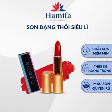 Son thỏi Hamifa son môi chính hãng siêu lì độ che phủ cao có 6 màu đỏ chile, đỏ cam, cam cháy, cam nâu, đỏ nâu, hồng cam