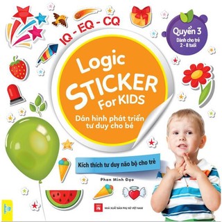 Sách - Logic Sticker For Kids - Dán hình phát triển tư duy cho bé 2-8 tuổi - ndbooks