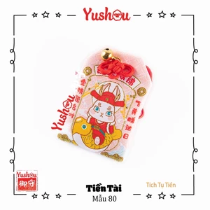 Túi Phước Yushou Tài Vận Mẫu 80 - T.iền Thố Tụ Cẩm - Kiểu Omamori Nhật, Có sẵn, Quà tặng ý nghĩa.