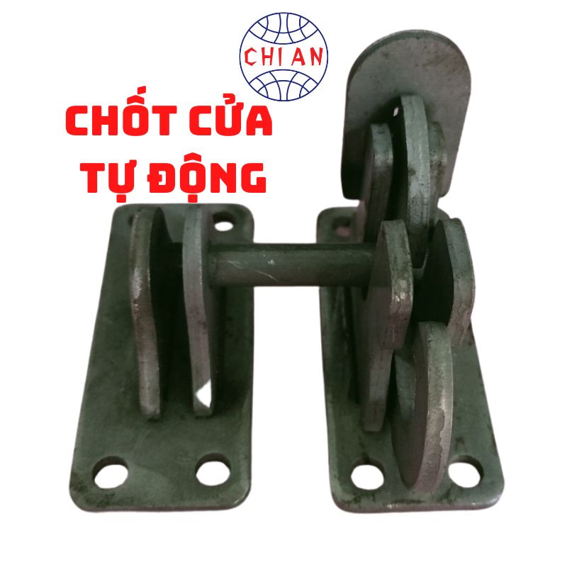 Bộ sản phẩm Chốt cửa tự động - Dễ sử dụng - 2 Loại Mộc và Xi đẹp như Inox - Không ưng hoàn tiền;
