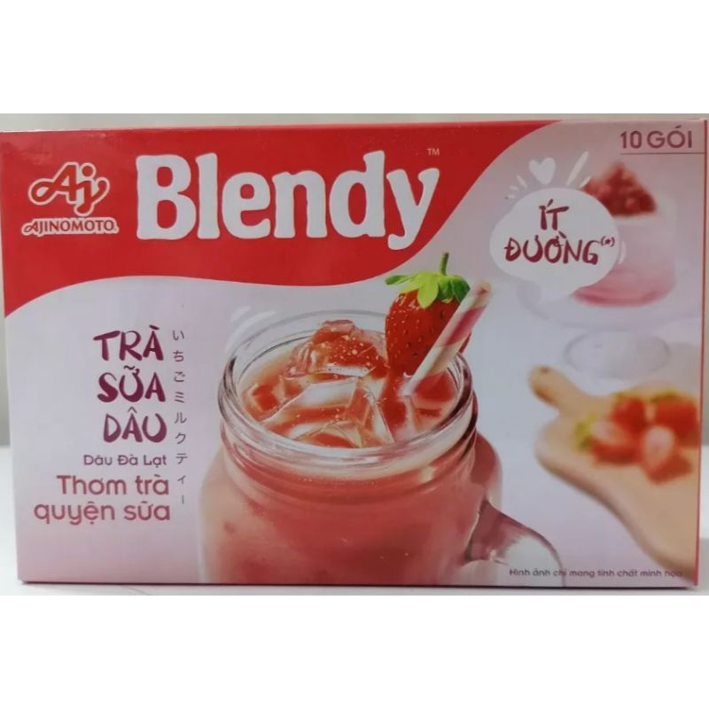 Trà Sữa Blendy Matcha Gạo Rang / Royal / Dâu / Matcha sữa Hộp 10 Gói x ...