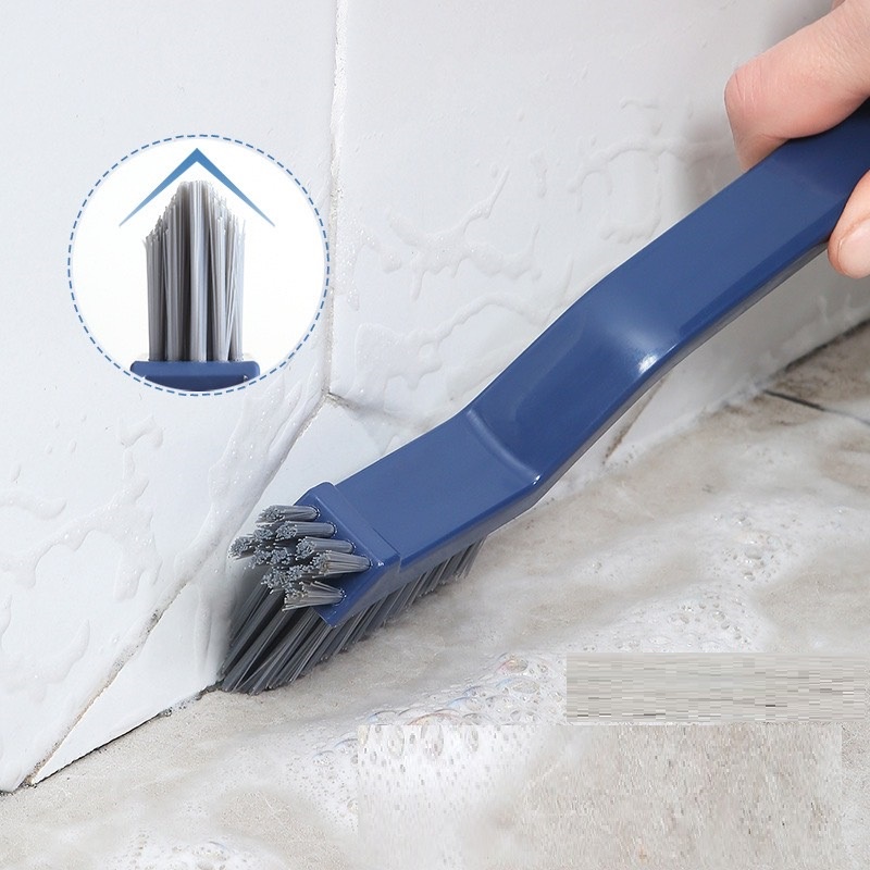 Bàn chải nhà tắm chà góc tường, chổi cọ nhà vệ sinh cán dài chà khe hở sàn đa năng