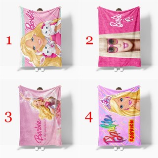 Barbie Công Chúa Disney Hoạt Hình Dễ Thương Fashiom Trẻ Em 4 Kích Thước Flannel Chăn Mới Hoạt Hình Dễ Thương Mềm Mại Thoải Mái Ấm Giường Chăn Quà Tặng Sinh Nhật