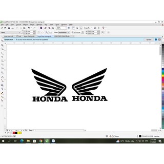 1 cặp tem cánh chim honda dán xe