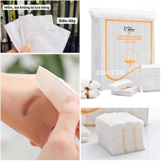Bông tẩy trang 1 túi 222 miếng Ova cotton pad 3 lớp, chất liệu từ xơ bông tự nhiên