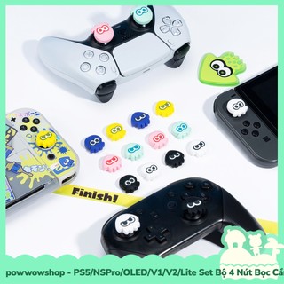 [Sẵn VN - Hỏa Tốc] PS5/NSPro/Oled/V1/V2/Lite Set 4 Bọc Analog Dành Cho Joycon Nintendo Switch / Tay Cầm Mẫu Splatoon 3