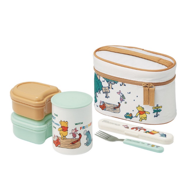 [Skater] Bình cách nhiệt ngoài trời Winnie the Pooh 560ml Hộp cơm trưa bento KCLJC6AG