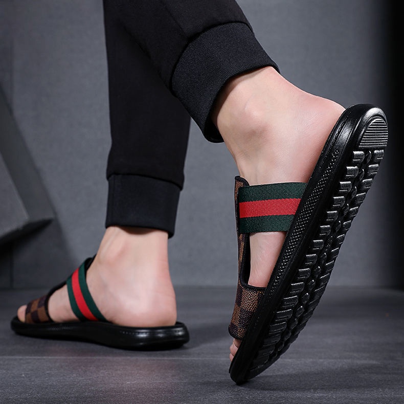 Dép Sandal Da Cao Cấp Thoải Mái Thời Trang Hàn Quốc Dành Cho Nam