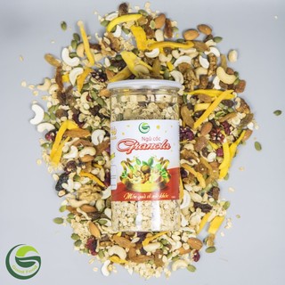 [Tặng BÁT + MUỖNG gáo dừa] Combo 3 hộp Granola ăn sáng 70% hạt dinh dưỡng