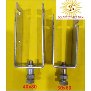 Kẹp U solar kẹp dưới tấm pin mặt trời