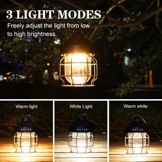 Đèn Led Cắm Trại 3600mAh Bằng Kim Loại Thiết Kế Nhỏ Gọn Kèm Sạc Tiện Dụng Mang Theo Du Lịch