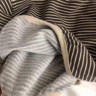 Áo len dài tay trẻ em Áo Hoodie sọc mùa thu trẻ em Áo nỉ thời trang Hàn Quốc