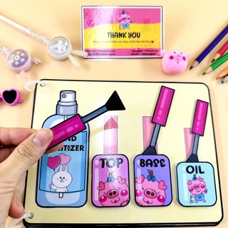 Sổ làm Nail búp bê giấy 2
