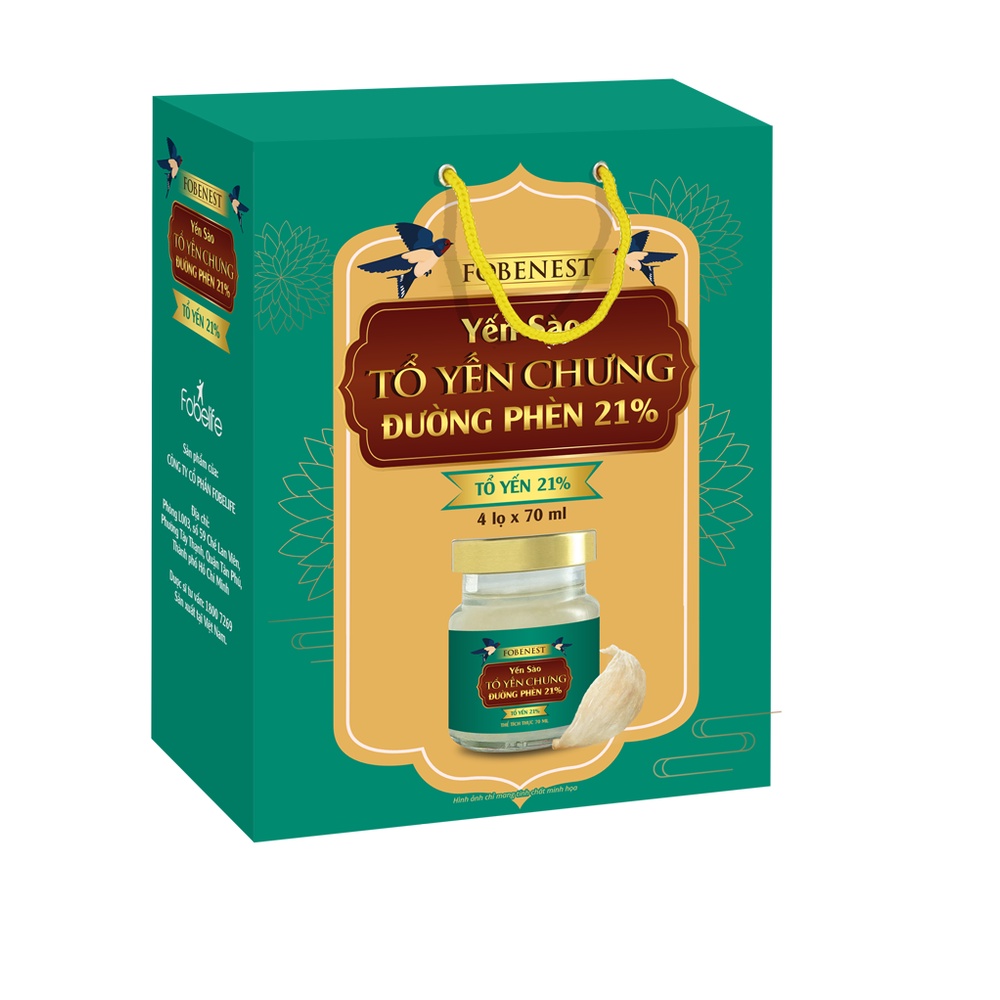 Hộp Yến Sào Fobelife 21% Yến Giúp Bồi Bổ Cơ Thể N2 - Lọ 70ml