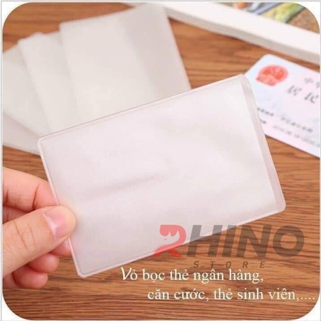 Ảnh Bọc đựng thẻ căn cước công dân, bằng lái xe, atm Rhino C101 trong suốt 3